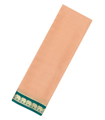 Sandal Woven Mysore Silk Saree With Contrast Border-MS3739