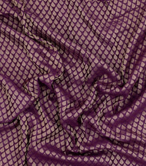 Lilac Woven Mysore Silk Saree With Floral Motifs-MS3362