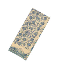 Cream Printed Jaipur Cotton Saree With Printed Floral Motifs-JC1765