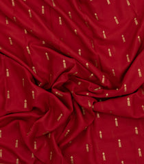Red Woven Mysore Silk Saree With Buttas & Contrast Border-MS3468