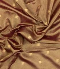 Maroon Woven Dupion Silk Saree With Buttas & Meena Borders-DS0588