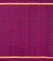 Green Handloom Kanchipuram Silk Saree With Magenta Border-KA14011