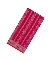 Pink Woven Synthetic Dupion Saree With Floral Vine Motifs-BL5020