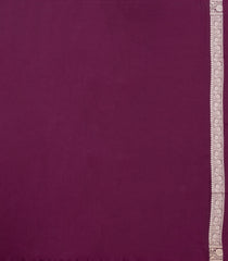 Burgundy Woven Blended Satin Saree With Floral Buttas-BL6003