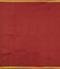 Crimson Handloom Kanchipuram Silk Saree With Zari Stripes & Buttas-KA15738