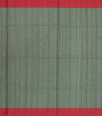 Dark Green Handloom Kanchi Cotton Saree With Annam Buttas-KC1487