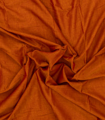 Rust Woven Chirala Cotton Saree With Traditional Border & Pallu-CR1386