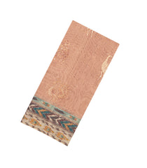 Peach Printed Art Dupion Saree With Bird Motifs-BL6139