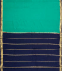Aquamarine Woven Mysore Silk Saree With Contrast Border-MS3855