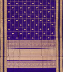 Purple Handloom Kanchi Cotton Saree With Silk Border-KC1805