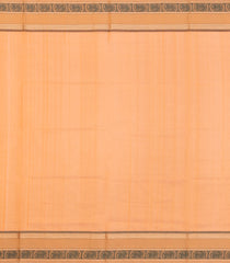 Peach Handloom Silk Cotton Saree With Checks-SC4221