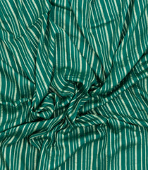 Sea Green Woven Banarasi Khaddi Georgette Silk Saree With Stripes-BE1944