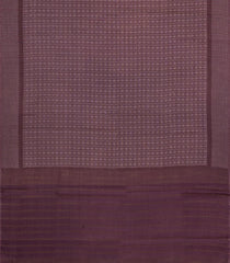 Dark Brown Woven Tussar Silk Saree With Diamond Motifs-TU3303