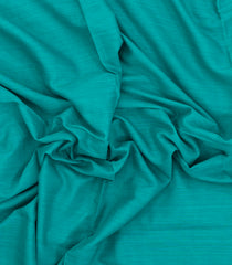 Turquoise Woven Bengal Cotton Saree With Contrast Border-BG1878