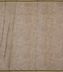 Yellow Printed Art Chanderi Cotton Saree With Zari Border-SY0472