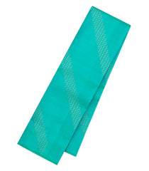 Aquamarine Handloom Kanchipuram Silk Saree With Diamond Motifs-KA15065-Aquamarine