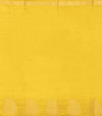 Yellow Woven Art Tussar Silk Saree With Mango Buttas-SY0550