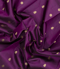 Dark Purple Woven Pure Silk Saree With Zari Buttas-EC2598