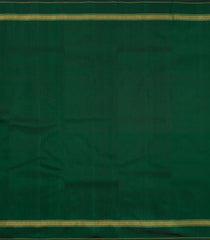 Dark Green Handloom Kanchipuram Silk Saree With Zari Stripes-KA15113