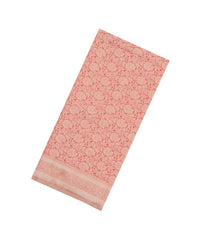 Peach Woven Art Dupion Saree With Floral Zari Motifs-BL5879