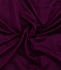 Dark Burugndy Handloom Maheswari Silk Cotton Saree With Zari Border-SC4834