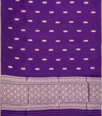 Purple Woven Pure Organza Silk Saree With Zari Buttas-KS1106