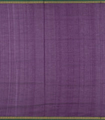 Purple Handloom Silk Cotton Saree With Yazhi Buttas & Contrast Border-SC3890