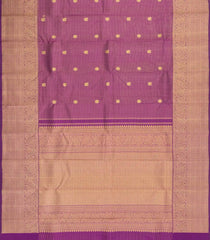 Magenta Handloom Kanchipuram Silk Saree With Zari Checks & Buttas-KA15732