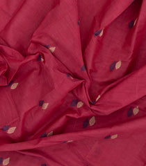 Pink Woven Rasipuram Cotton Sari With Buttas-RA2610