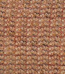 Rust Woven Chirala Cotton Saree With Temple Border-CR1423