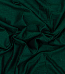 Dark Green Woven Chirala Cotton Saree With Elephant Border-CR1431