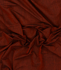 Maroon Woven Bengal Cotton Saree With Selvage Border-BG1861