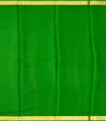 Purple Woven Mysore Silk Saree With Coin Buttas & Contrast Green Border-MS3039