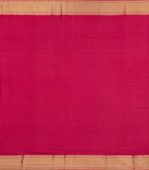 Crimson Woven Mysore Silk Saree With Peacock Vine Motifs-MS3304