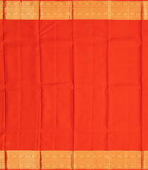 Red Handloom Kanchipuram Silk Saree With Mango Buttas-KA12901