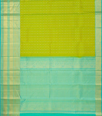 Light Green Handloom Kanchipuram Silk Saree With Zari Motifs-KA16911