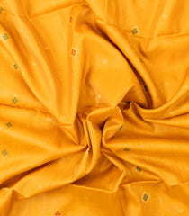 Yellow Handloom Soft Tussar Silk Saree With Meena Buttas-TU3795