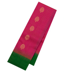Magenta Handloom Soft Silk Saree With Buttas & Contrast Border-SO4522