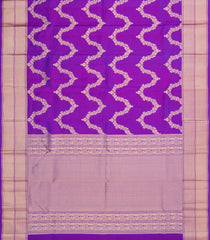 Purple Woven Pure Silk Saree With Floral Zari Motifs-EC2587