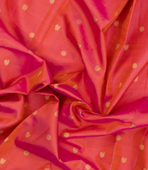 Peach Handloom Kanchipuram Silk Saree With Annam Buttas-KA15108