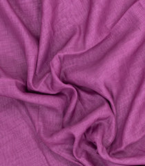 Dusty Pink Printed Synthetic Linen Saree With Contrast Pallu-SY0328