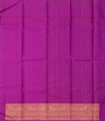Sandal Handloom Korvai Kanchipuram Silk Saree With Gandaberunda Buttas-KA12958