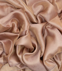 Dusty Pink Handloom Banarasi Tissue Silk Saree With Stripes-BE1569