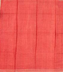 Cream Handloom Tussar Silk Saree With Printed Geometric Motifs-TU2748