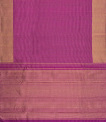 Magenta Handloom Kanchipuram Silk Saree With Zari Checks-KA15817