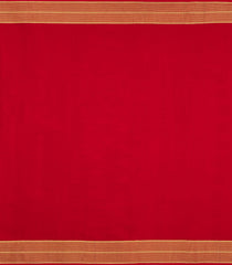 Red Woven Mysore Silk Saree With Buttas & Zari Border-MS3489