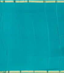 Cyan Woven Mysore Silk Saree With Floral Buttas-MS3068