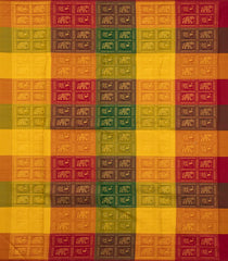 Light Green Handloom Kanchipuram Silk Saree With Buttas & Bomkai Pallu-KA13912