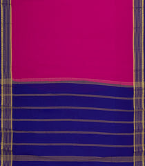 Pink Woven Mysore Silk Saree With Contrast Border-MS3285