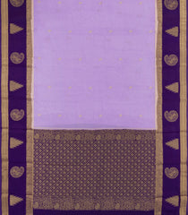 Lavender Woven Art Crepe  Saree With Buttas & Contrast Border-BL5122
